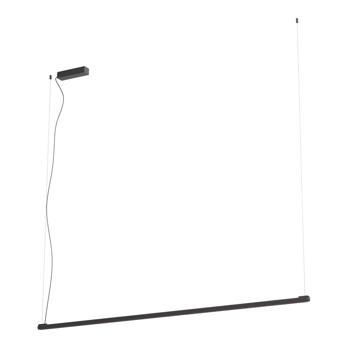 Crisp Pendant lamp 1720 mm Horizontal Sand Black 2700K