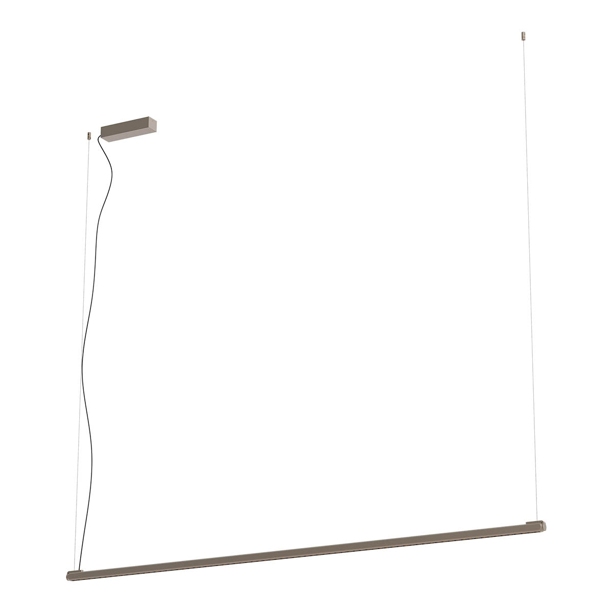 Crisp Pendant lamp 1720 mm Horizontal Silver Coffee 3000K