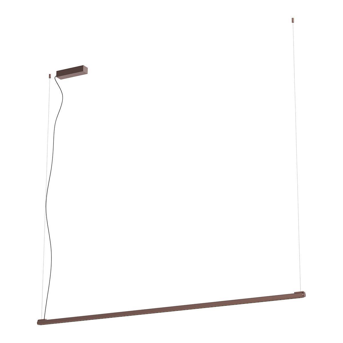 Crisp Pendant lamp 1720 mm Horizontal Brushed Brown 3000K