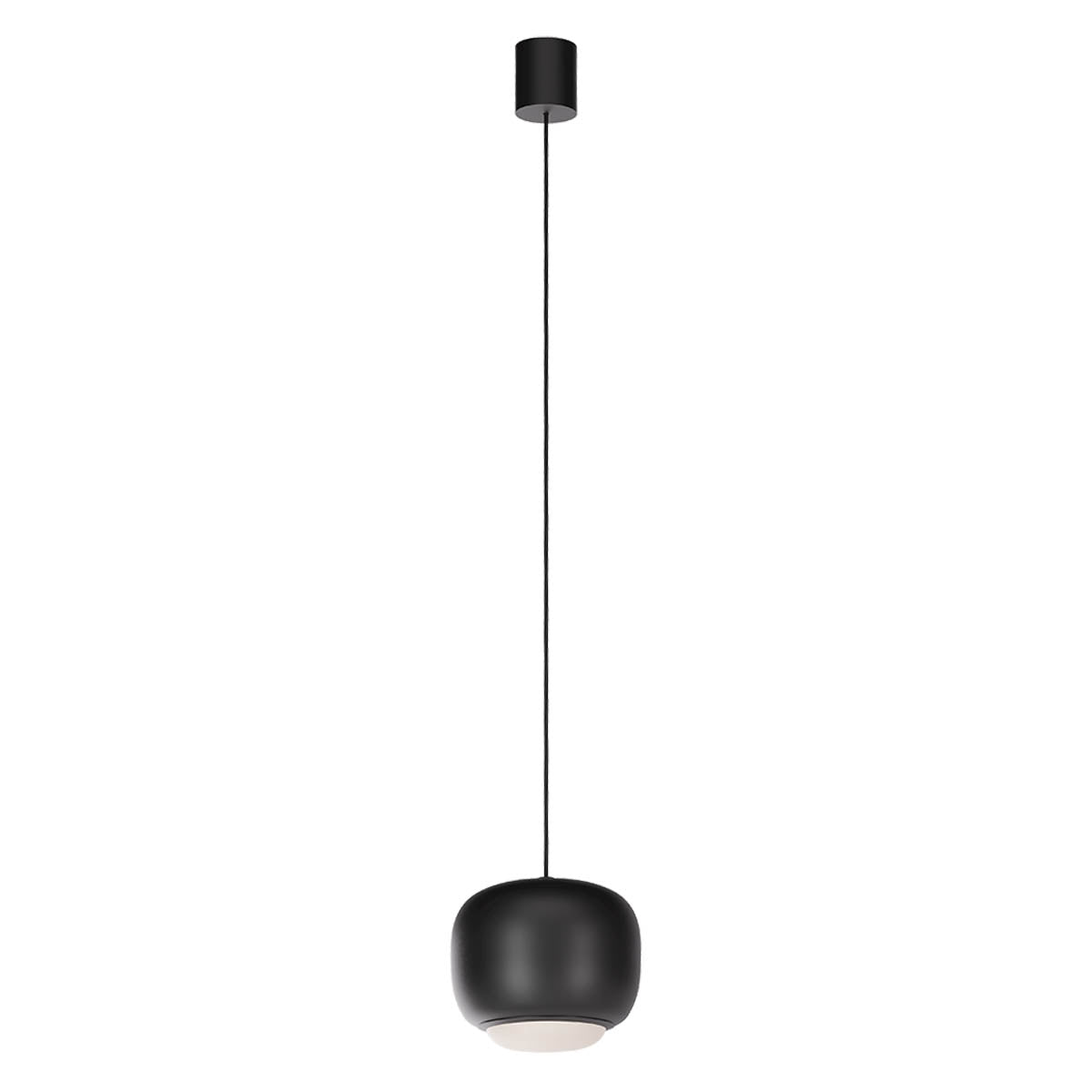 Dubbo Pendant lamp Ø220 Flattened Matt Black
