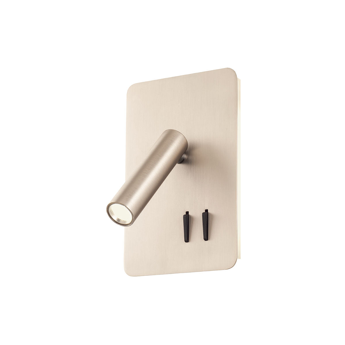 Quda Wall lamp Rectangular base Satin Nickel 2700K