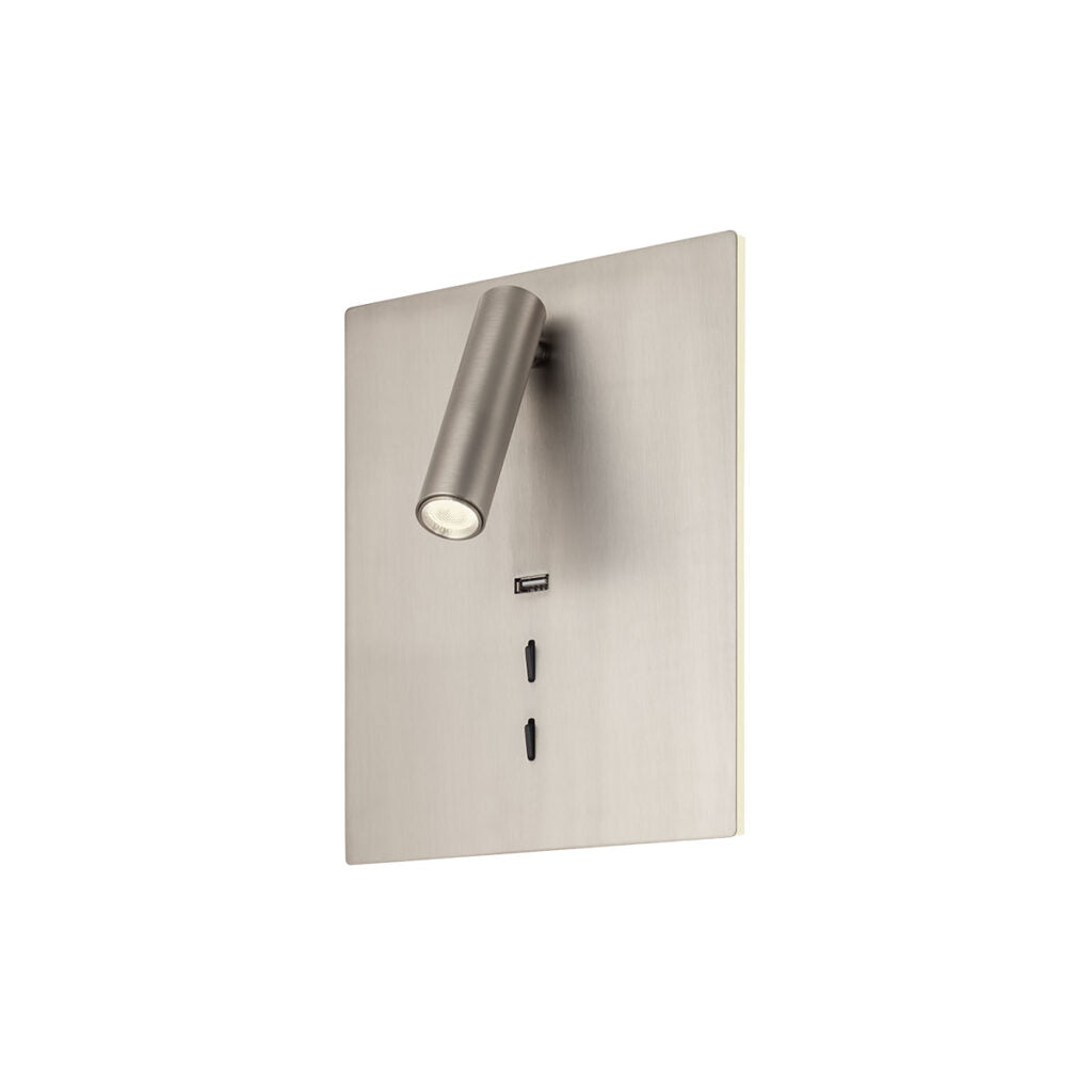 Zen Wall lamp Wall lamp Satin Nickel 3000K