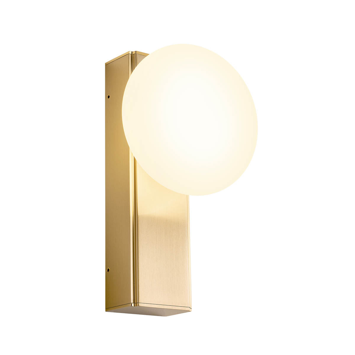 Ovum Wall lamp 1 Light Brushed Brass